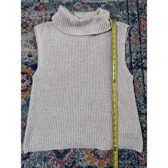 Rachel Zoe Sleeveless Turtleneck Sweater Size Medium - Picture 5 of 7